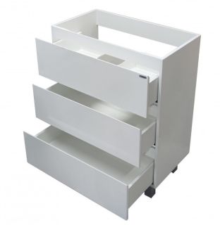 Напольная тумба под раковину Эстет Bali New ФР-00009964 75см три ящика белый